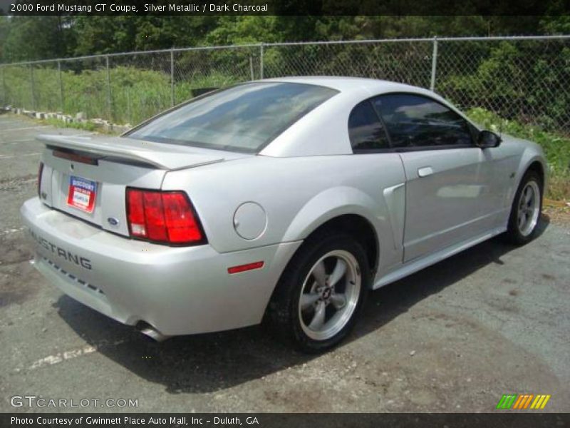 Silver Metallic / Dark Charcoal 2000 Ford Mustang GT Coupe