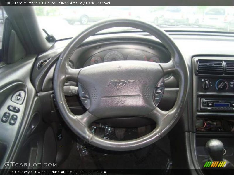 Silver Metallic / Dark Charcoal 2000 Ford Mustang GT Coupe