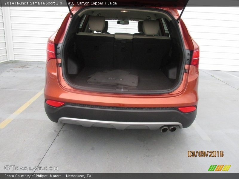 Canyon Copper / Beige 2014 Hyundai Santa Fe Sport 2.0T FWD