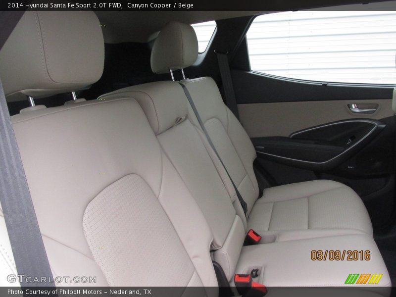 Canyon Copper / Beige 2014 Hyundai Santa Fe Sport 2.0T FWD