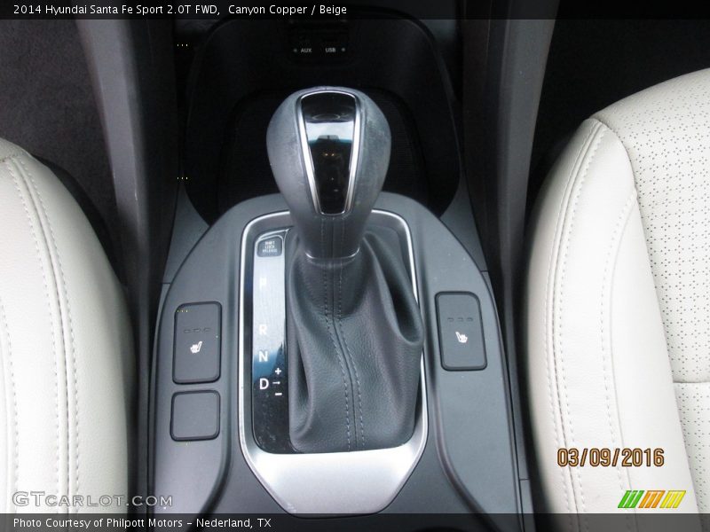 Canyon Copper / Beige 2014 Hyundai Santa Fe Sport 2.0T FWD