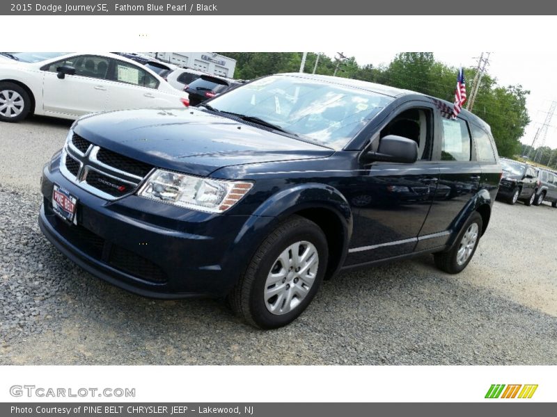 Fathom Blue Pearl / Black 2015 Dodge Journey SE