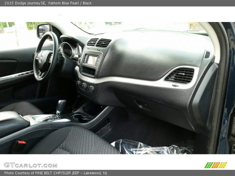 Fathom Blue Pearl / Black 2015 Dodge Journey SE