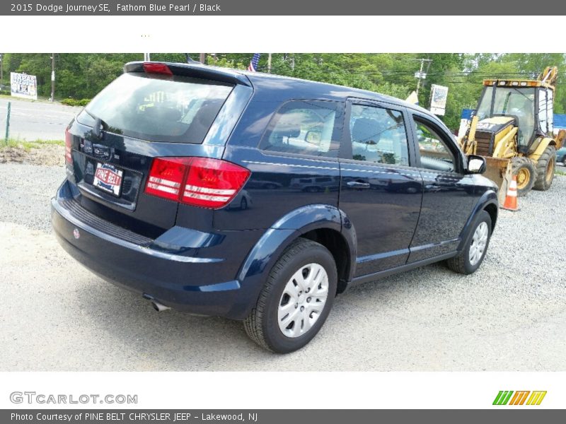 Fathom Blue Pearl / Black 2015 Dodge Journey SE