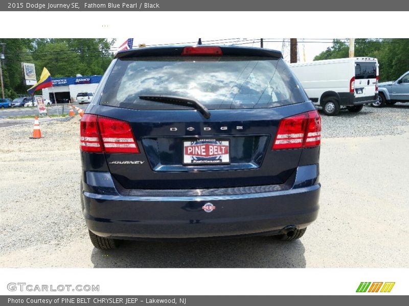 Fathom Blue Pearl / Black 2015 Dodge Journey SE