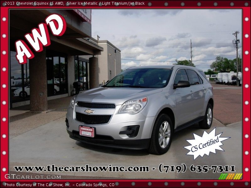 Silver Ice Metallic / Light Titanium/Jet Black 2013 Chevrolet Equinox LS AWD