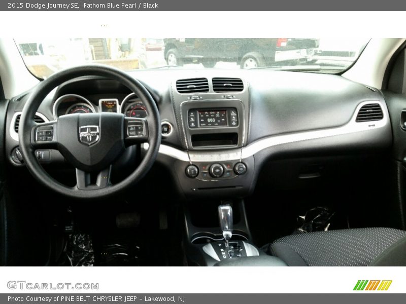 Fathom Blue Pearl / Black 2015 Dodge Journey SE