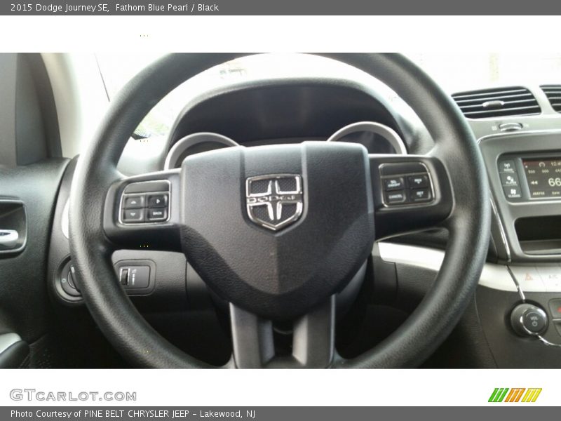 Fathom Blue Pearl / Black 2015 Dodge Journey SE
