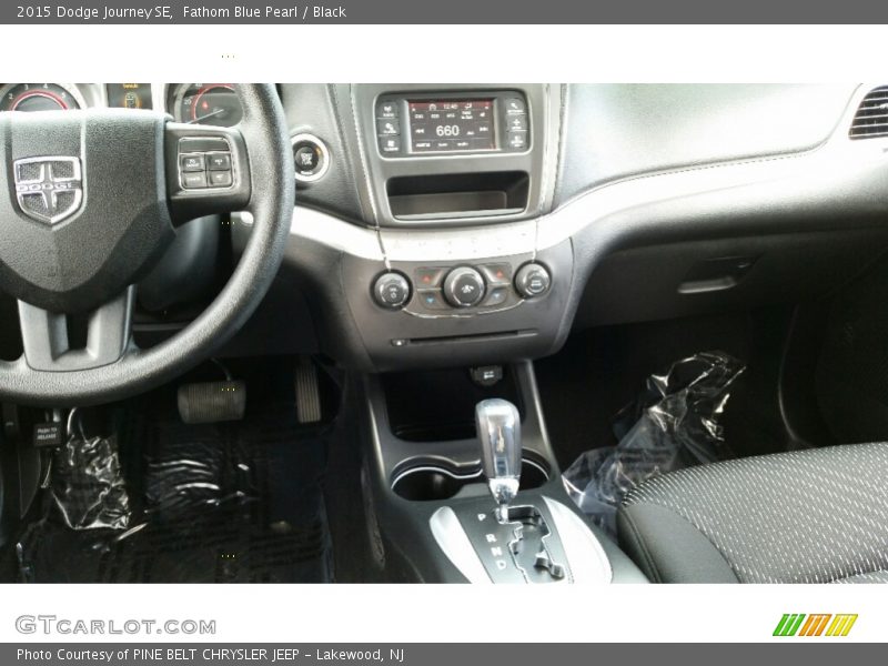 Fathom Blue Pearl / Black 2015 Dodge Journey SE