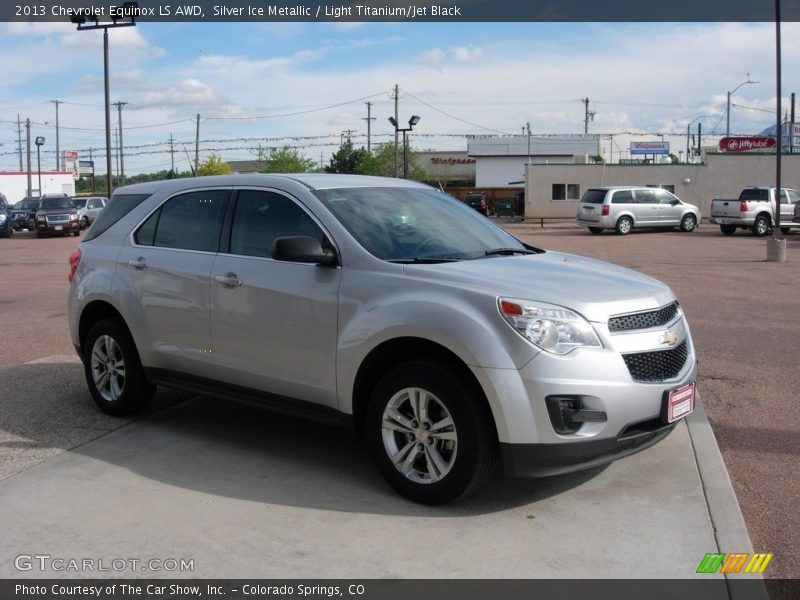 Silver Ice Metallic / Light Titanium/Jet Black 2013 Chevrolet Equinox LS AWD