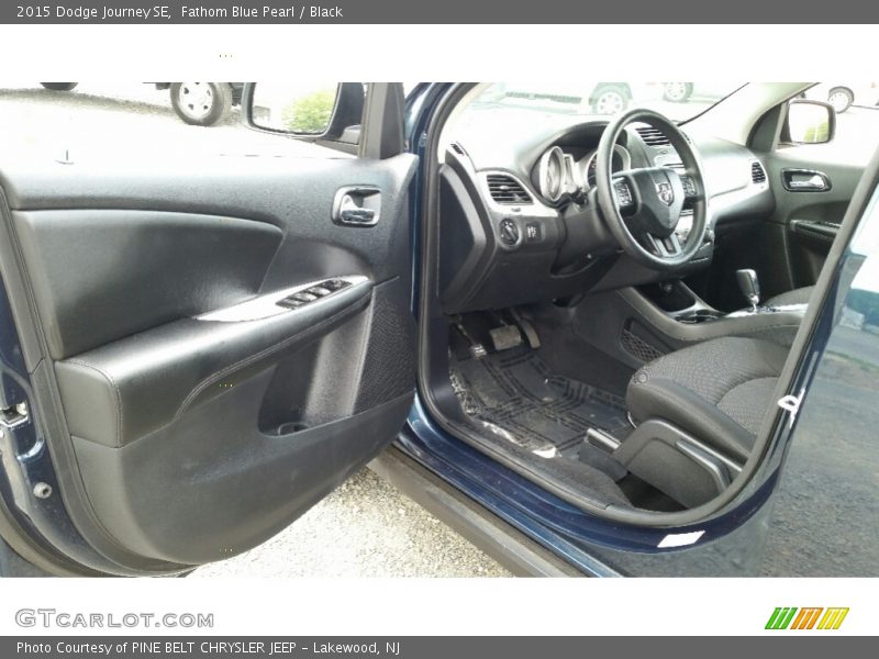 Fathom Blue Pearl / Black 2015 Dodge Journey SE