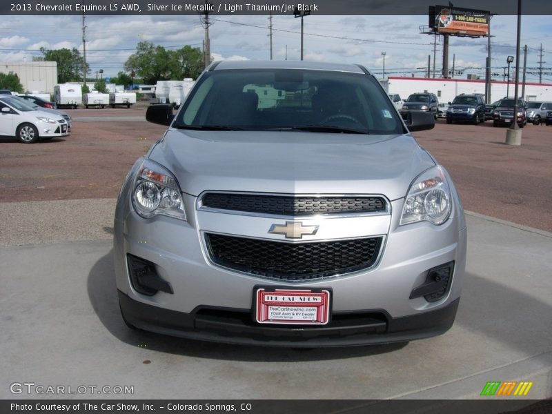 Silver Ice Metallic / Light Titanium/Jet Black 2013 Chevrolet Equinox LS AWD