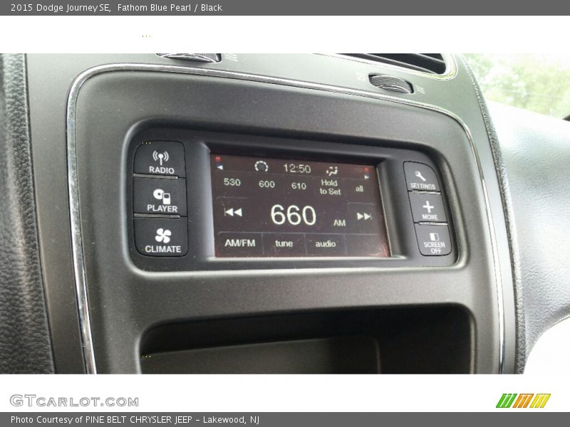 Fathom Blue Pearl / Black 2015 Dodge Journey SE