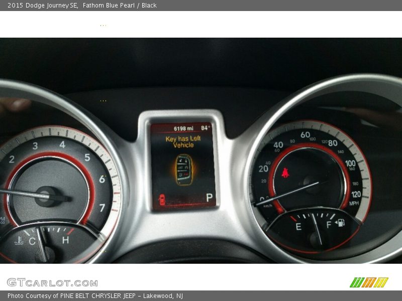 Fathom Blue Pearl / Black 2015 Dodge Journey SE