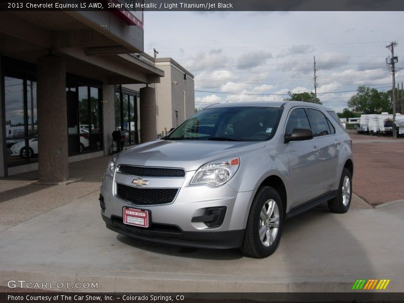 Silver Ice Metallic / Light Titanium/Jet Black 2013 Chevrolet Equinox LS AWD