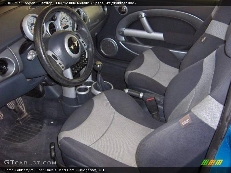 Electric Blue Metallic / Space Grey/Panther Black 2003 Mini Cooper S Hardtop