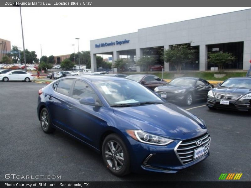Lakeside Blue / Gray 2017 Hyundai Elantra SE
