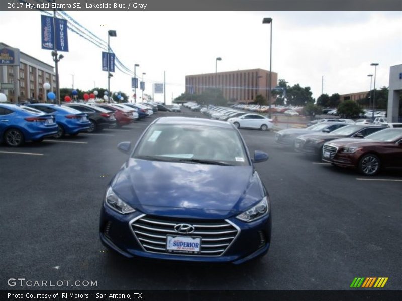 Lakeside Blue / Gray 2017 Hyundai Elantra SE