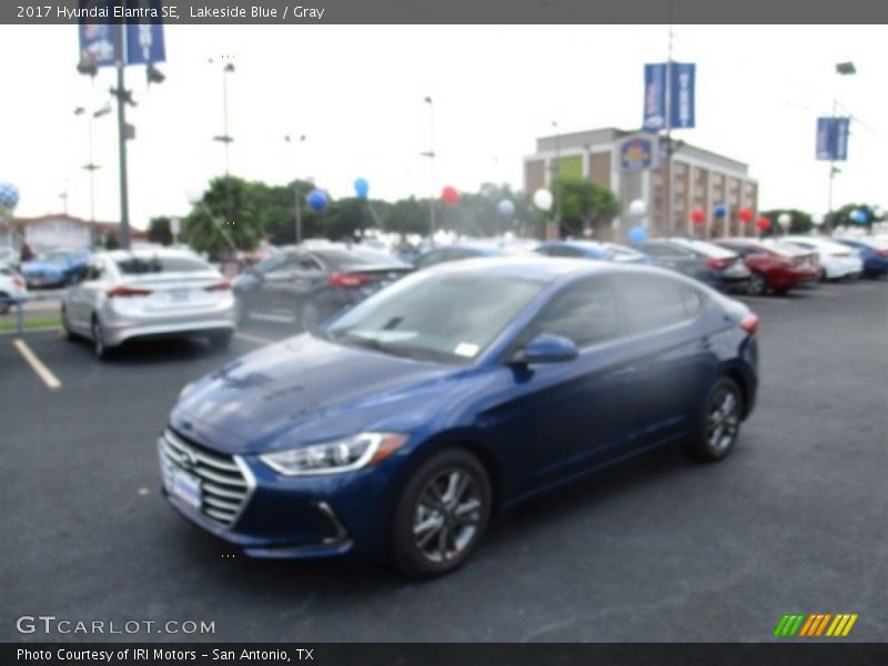 Lakeside Blue / Gray 2017 Hyundai Elantra SE