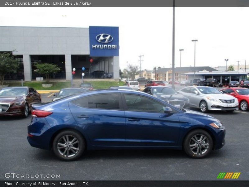Lakeside Blue / Gray 2017 Hyundai Elantra SE