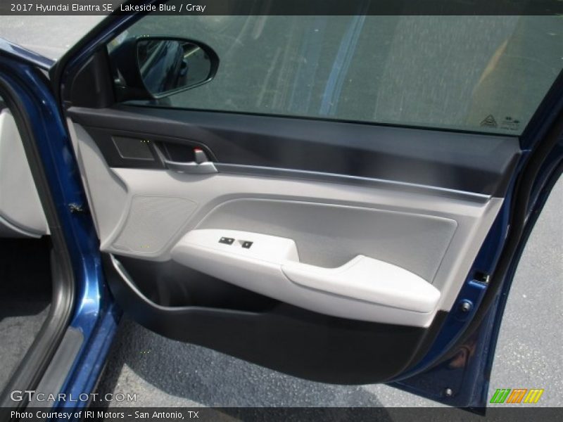 Lakeside Blue / Gray 2017 Hyundai Elantra SE