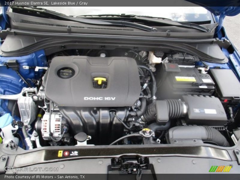 Lakeside Blue / Gray 2017 Hyundai Elantra SE