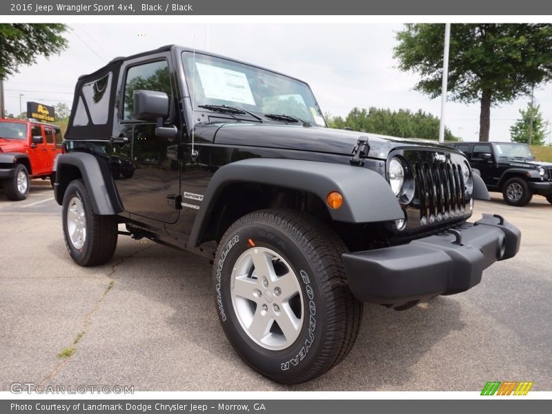 Black / Black 2016 Jeep Wrangler Sport 4x4