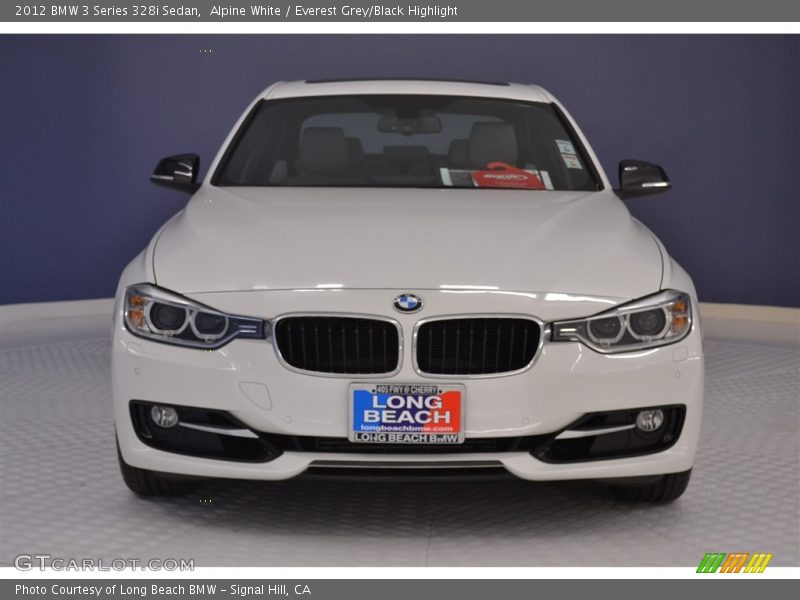 Alpine White / Everest Grey/Black Highlight 2012 BMW 3 Series 328i Sedan