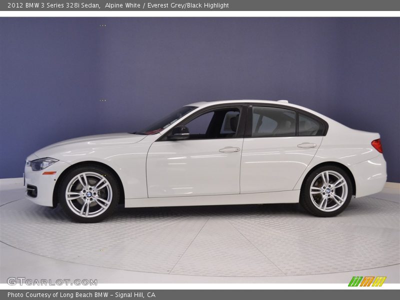 Alpine White / Everest Grey/Black Highlight 2012 BMW 3 Series 328i Sedan