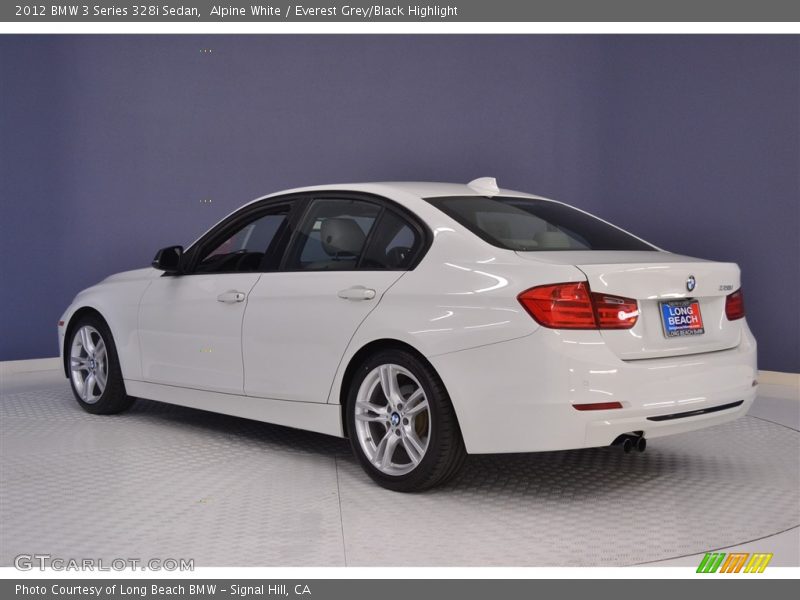 Alpine White / Everest Grey/Black Highlight 2012 BMW 3 Series 328i Sedan