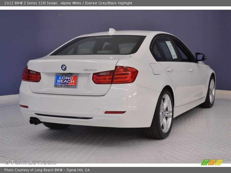 Alpine White / Everest Grey/Black Highlight 2012 BMW 3 Series 328i Sedan