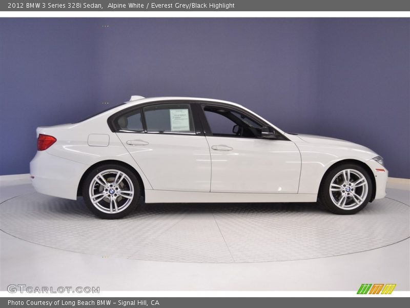 Alpine White / Everest Grey/Black Highlight 2012 BMW 3 Series 328i Sedan