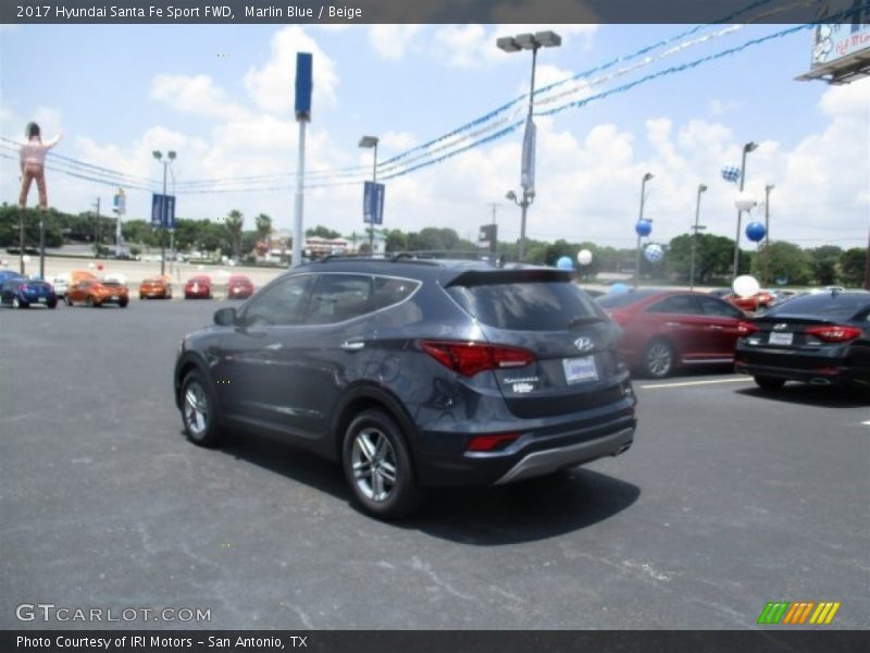 Marlin Blue / Beige 2017 Hyundai Santa Fe Sport FWD
