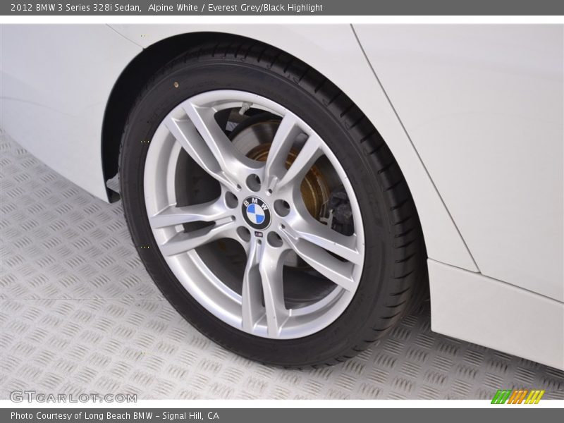 Alpine White / Everest Grey/Black Highlight 2012 BMW 3 Series 328i Sedan
