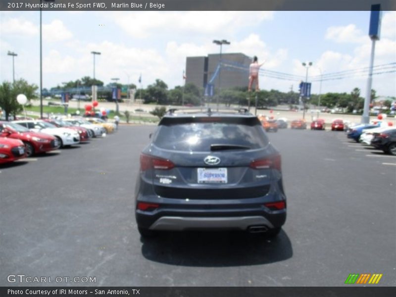 Marlin Blue / Beige 2017 Hyundai Santa Fe Sport FWD