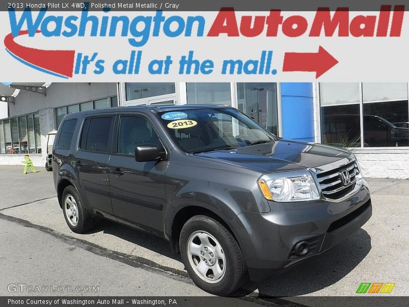 Polished Metal Metallic / Gray 2013 Honda Pilot LX 4WD