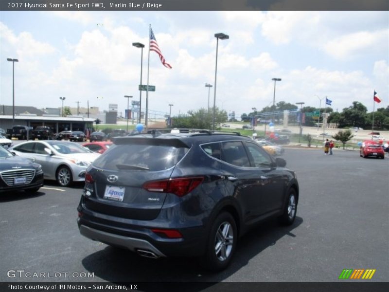 Marlin Blue / Beige 2017 Hyundai Santa Fe Sport FWD