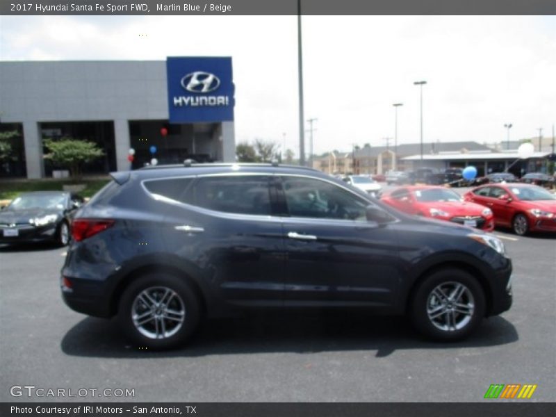 Marlin Blue / Beige 2017 Hyundai Santa Fe Sport FWD