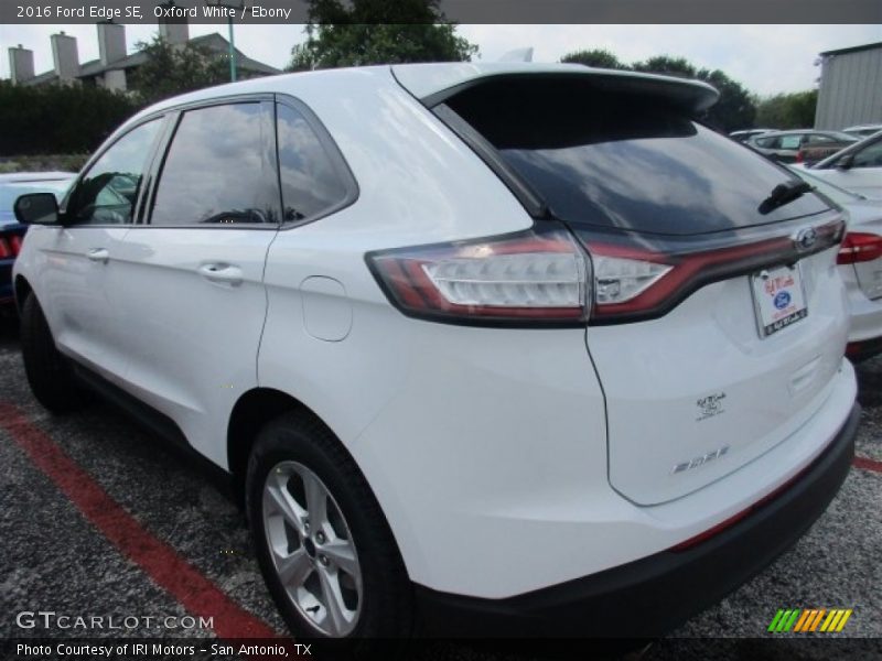 Oxford White / Ebony 2016 Ford Edge SE