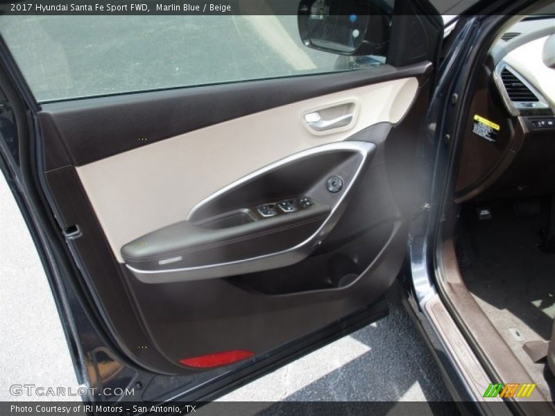 Marlin Blue / Beige 2017 Hyundai Santa Fe Sport FWD