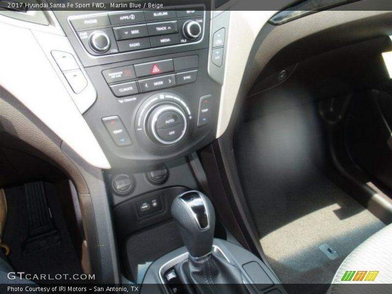 Marlin Blue / Beige 2017 Hyundai Santa Fe Sport FWD