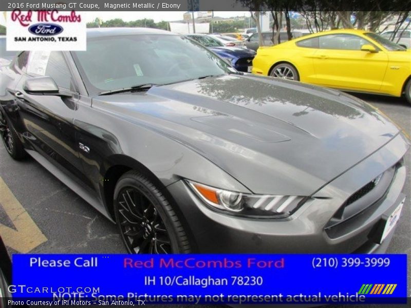 Magnetic Metallic / Ebony 2016 Ford Mustang GT Coupe