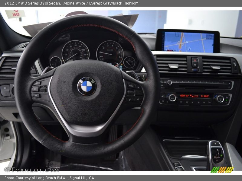 Alpine White / Everest Grey/Black Highlight 2012 BMW 3 Series 328i Sedan