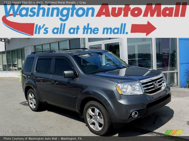 Polished Metal Metallic / Gray 2013 Honda Pilot EX-L 4WD