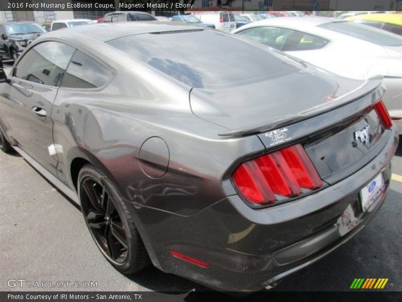 Magnetic Metallic / Ebony 2016 Ford Mustang EcoBoost Coupe