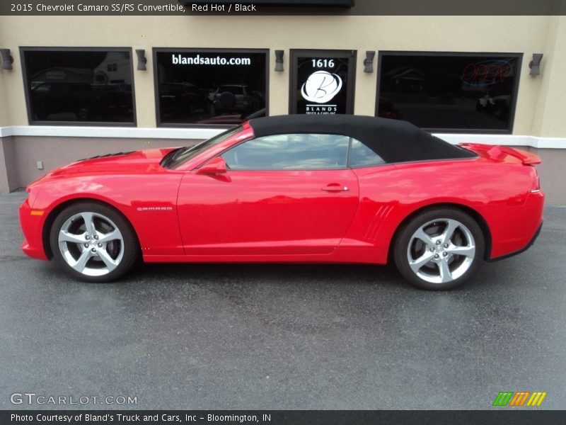 Red Hot / Black 2015 Chevrolet Camaro SS/RS Convertible