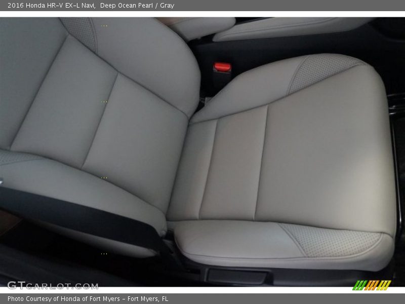 Deep Ocean Pearl / Gray 2016 Honda HR-V EX-L Navi