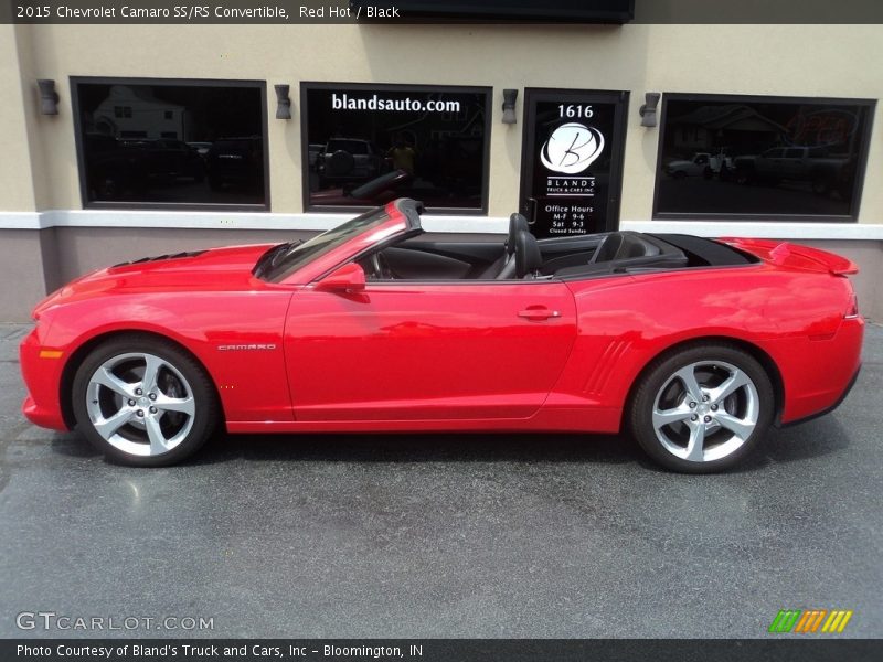 Red Hot / Black 2015 Chevrolet Camaro SS/RS Convertible