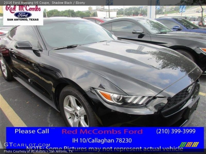 Shadow Black / Ebony 2016 Ford Mustang V6 Coupe