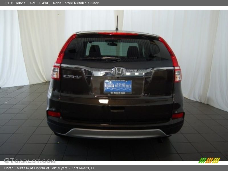 Kona Coffee Metallic / Black 2016 Honda CR-V EX AWD